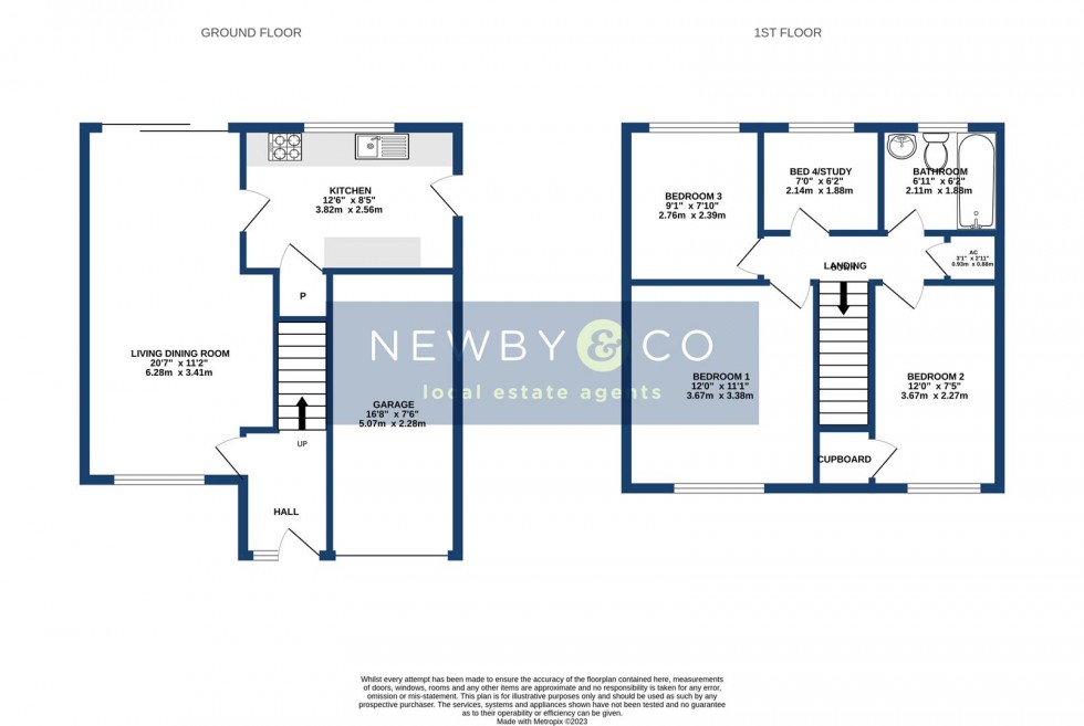 Floorplan for Somerset Drive, Glenfield, Leicester