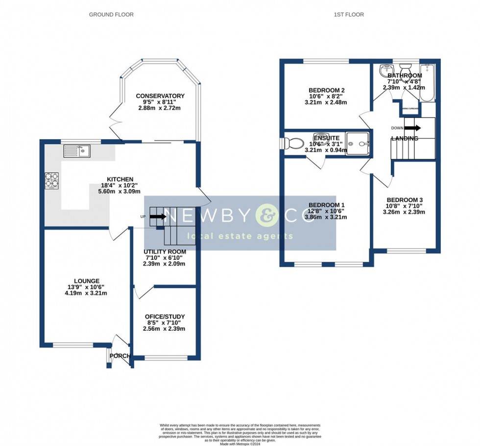 Floorplan for Normandy Close, Glenfield, Leicester