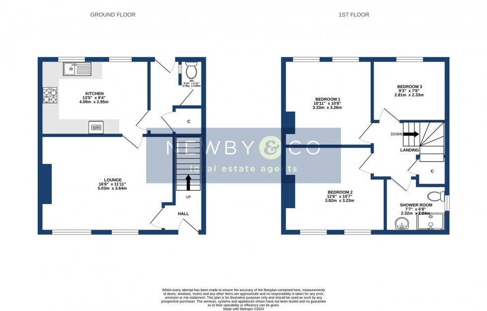Floorplan for Sandford Road, Syston, Leics