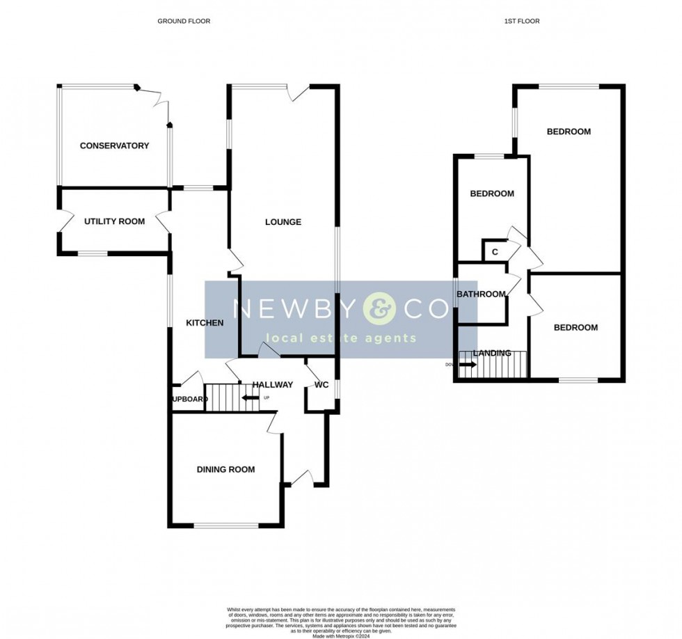 Floorplan for Clovelly Road, Glenfield, Leicester
