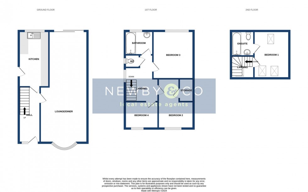 Floorplan for Frith Close, Glenfield, Leicester