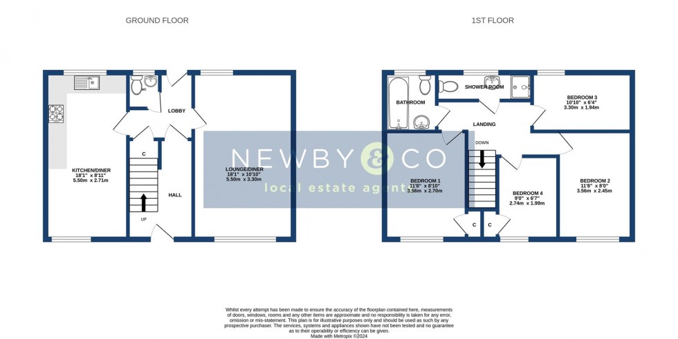 Floorplan for Cuffling Close, Braunstone Frith, Leicester