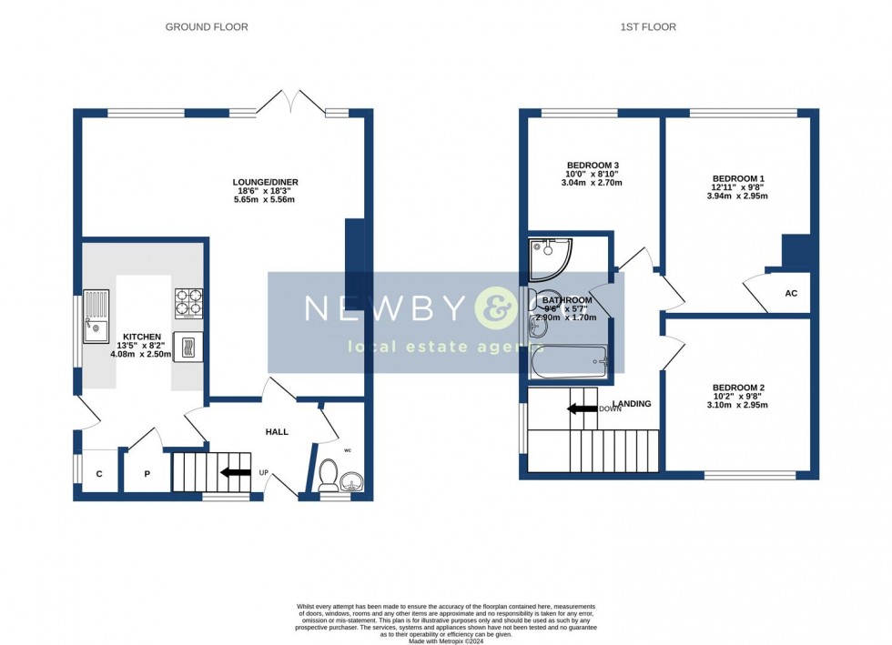 Floorplan for Glenfield Frith Drive, Glenfield, Leicester