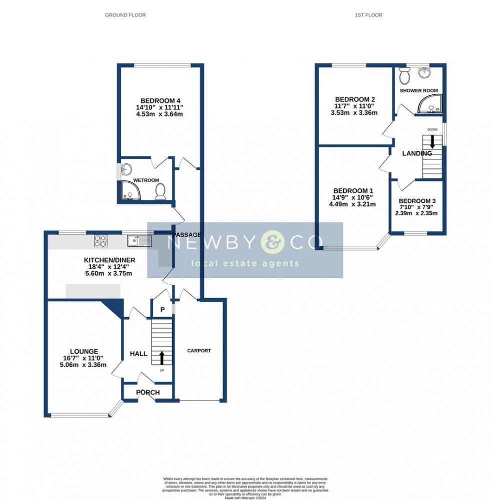 Floorplan for Pennant Close, Glenfield, Leicester