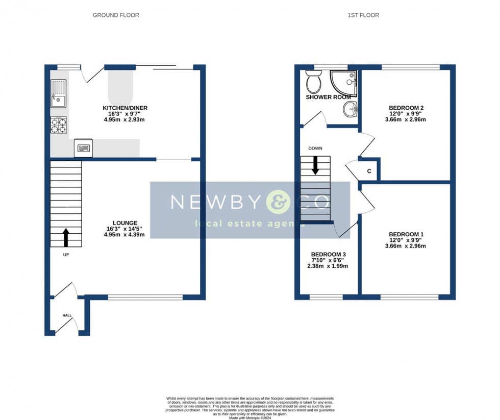 Floorplan for Firtree Walk, Groby, Leicester