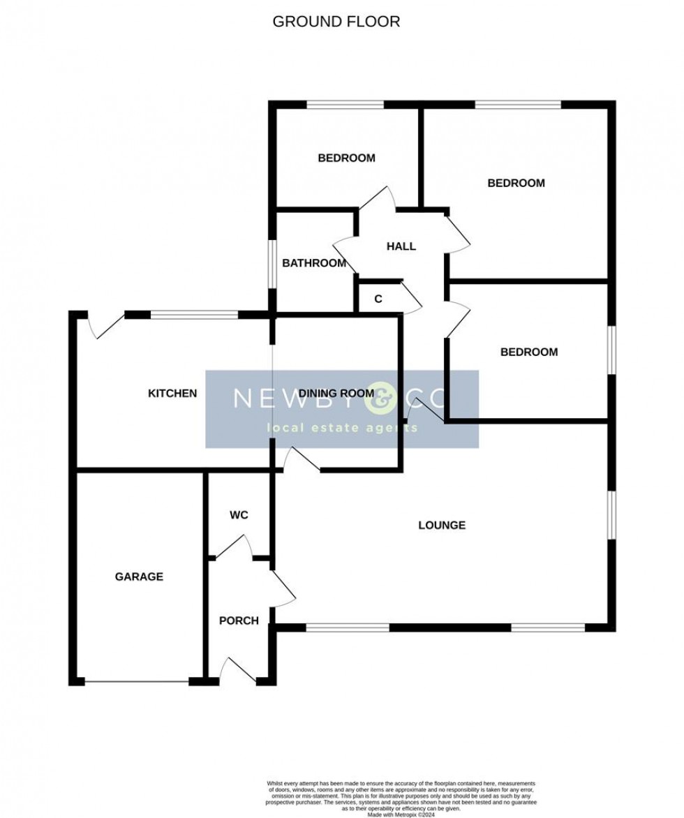 Floorplan for Whitesand Close, Glenfield, Leicester