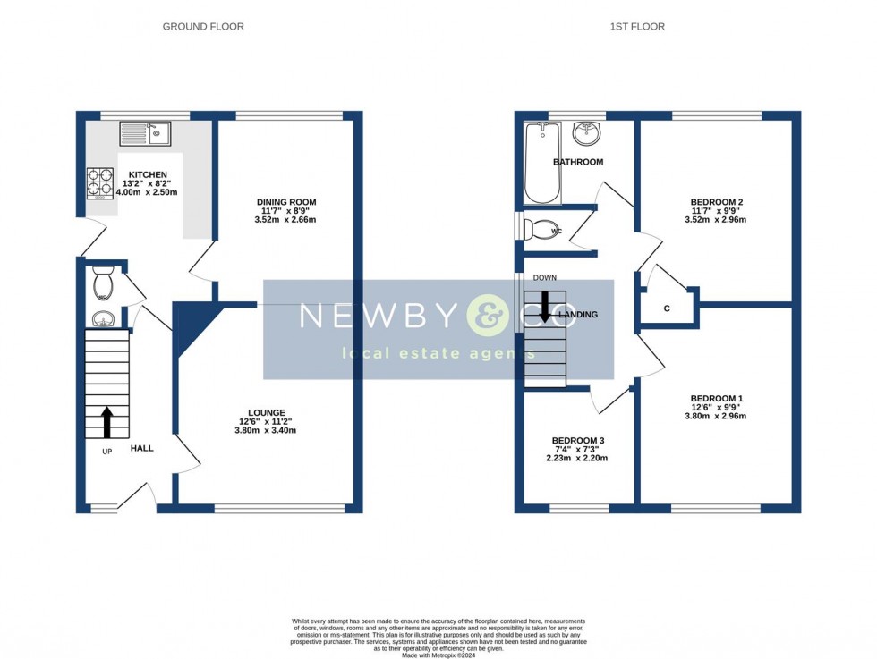 Floorplan for Fieldcourt Road, Groby, Leicester