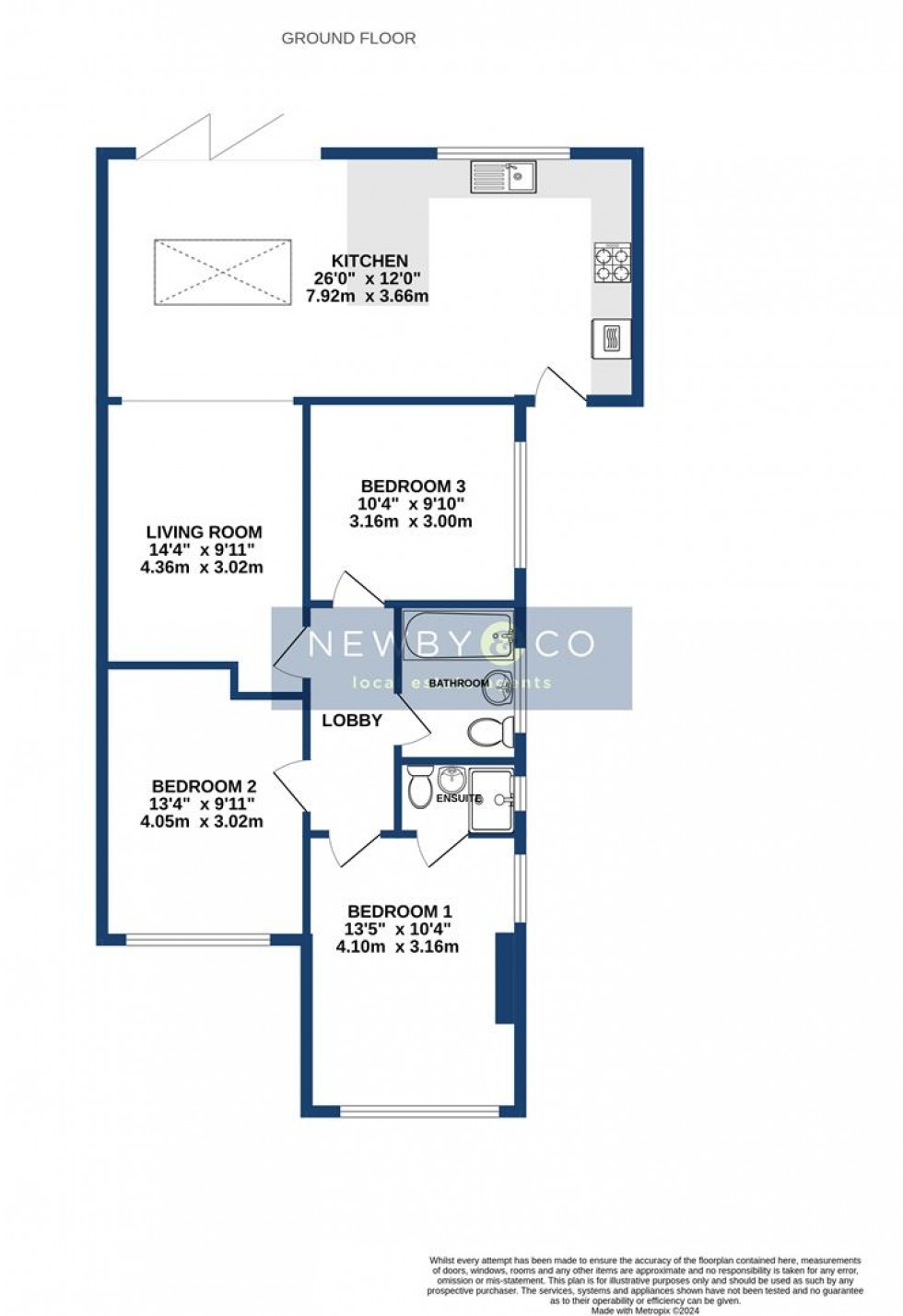 Floorplan for Ashleigh Road, Glenfield, Leicester