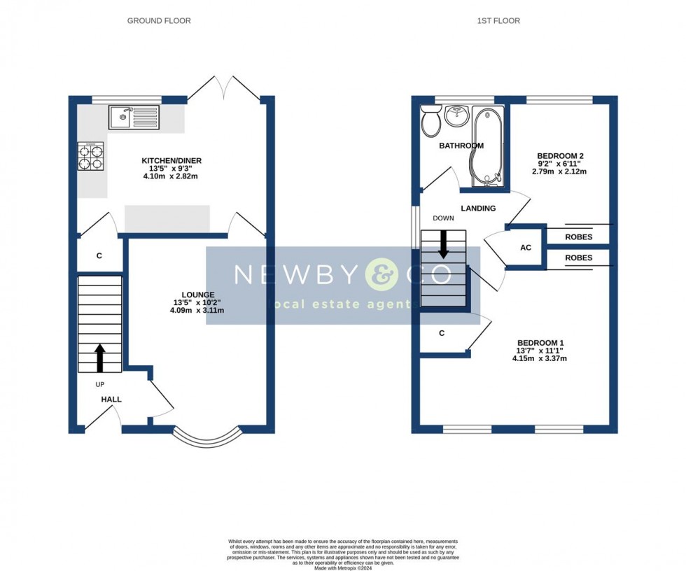 Floorplan for The Poppins, Leicester