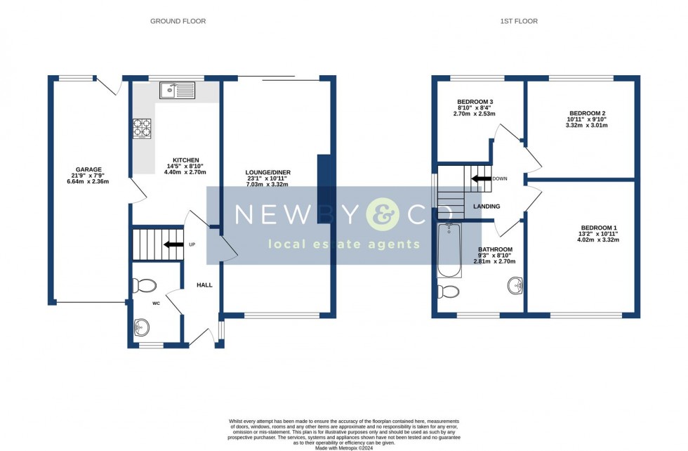 Floorplan for Arnolds Crescent, Newbold Verdon, Leicester