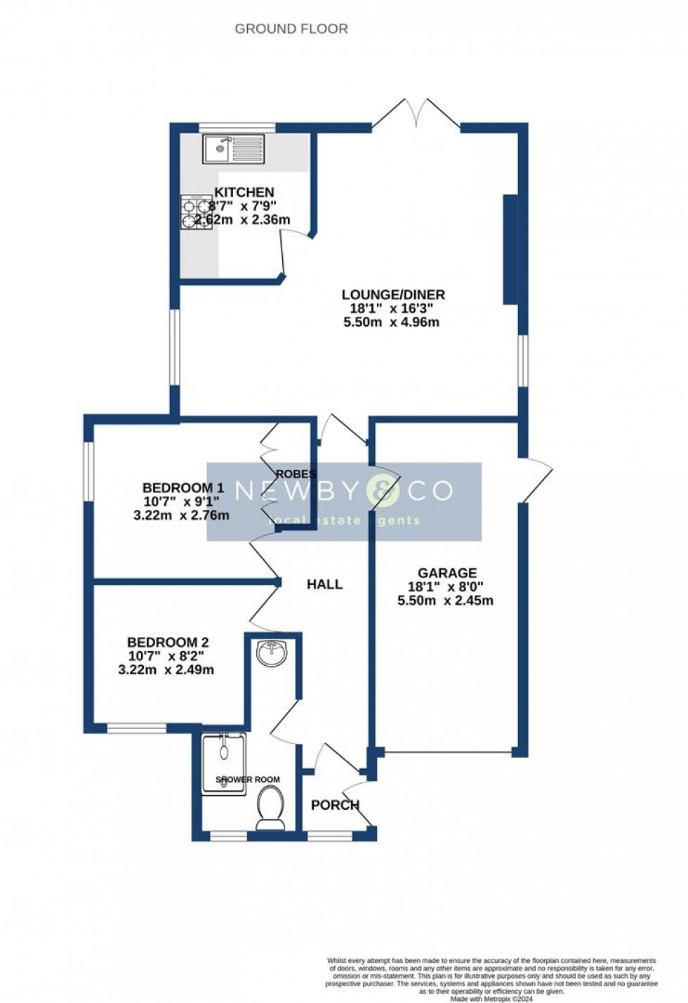 Floorplan for Anstey Lane, Groby, Leicester