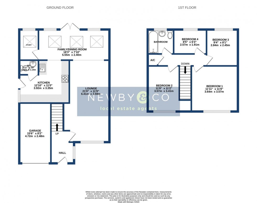 Floorplan for Fishponds Close, Glenfield, Leicester