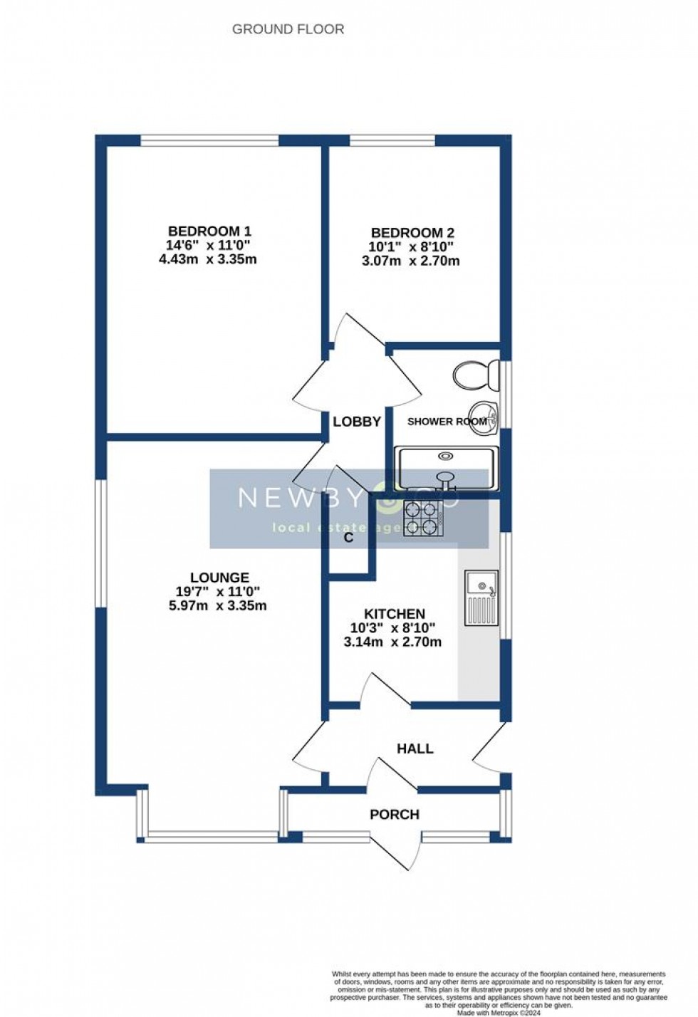 Floorplan for Salcombe Drive, Glenfield, Leicester