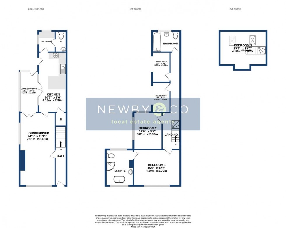 Floorplan for Chestnut Road, Glenfield, Leicester