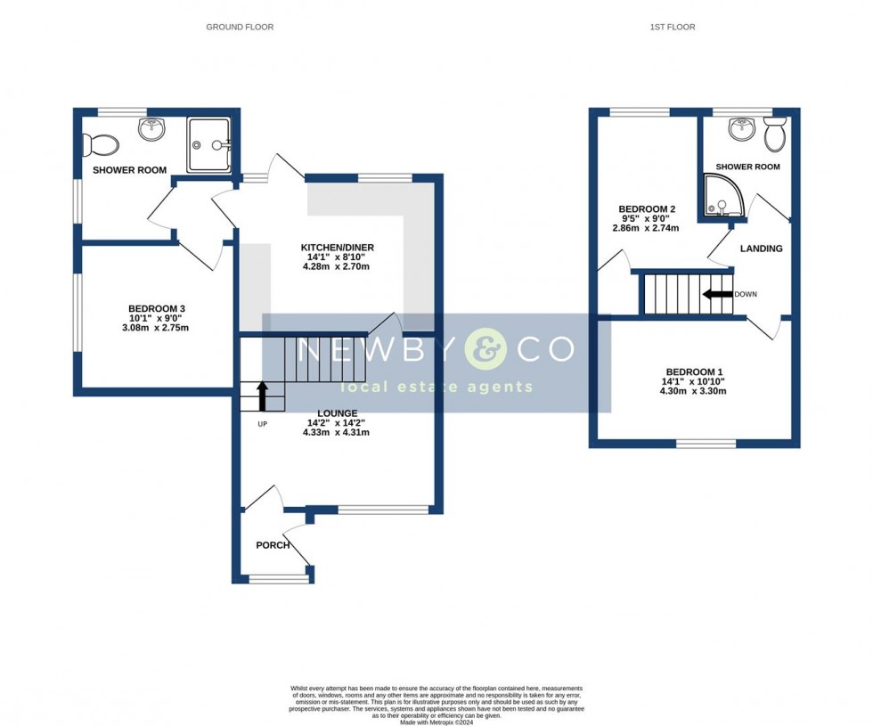 Floorplan for Shire Close, Western Park, Leicester