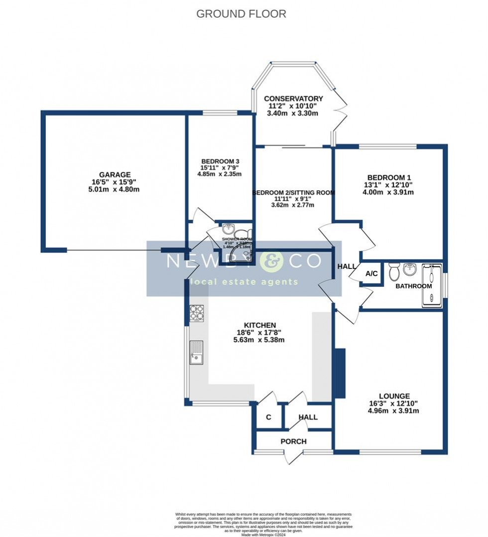 Floorplan for Laurel Close, Glenfield, LeicS