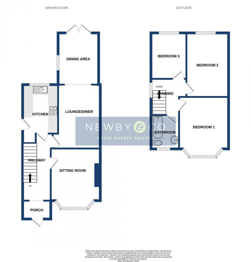 Floorplan for Branting Hill Avenue, Glenfield, Leicester