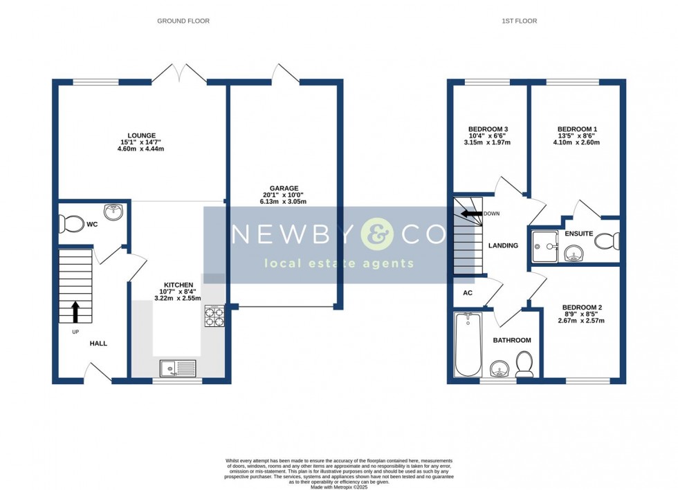 Floorplan for New Avenue, Rearsby, Leicester