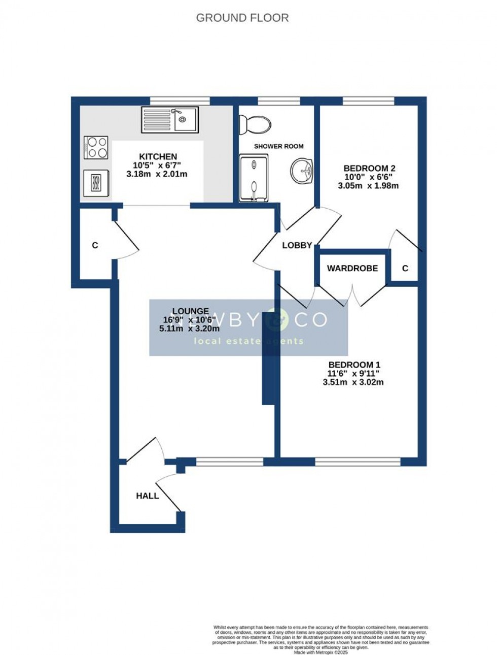 Floorplan for Faire Road, Glenfield, Leicester